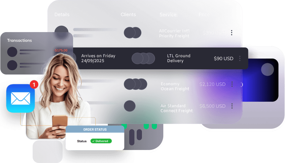 AllCourrier Delivery Dashboard